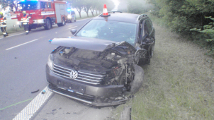 Nehoda u Kroměříže se neobešla bez zranění