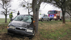 Krajští hasiči v sobotu řešili několik nehod