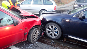 Hradská ve Zlíně byla uzavřená kvůli nehodě