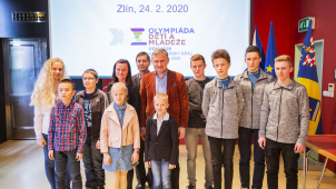 Hejtman přivítal mladé sportovce z olympiády