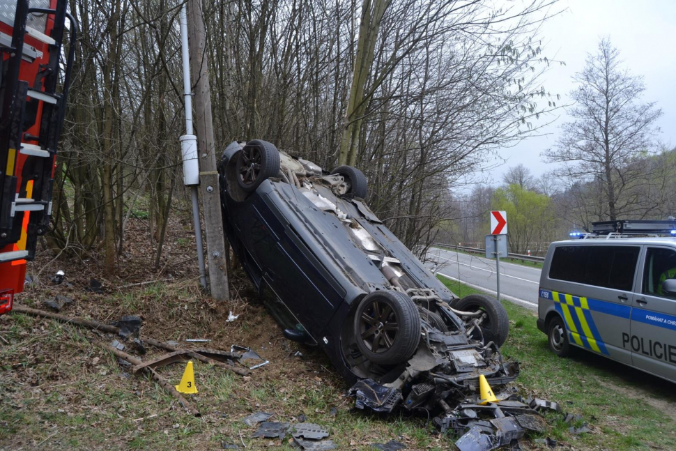 Dvě nehody, tři zraněné osoby